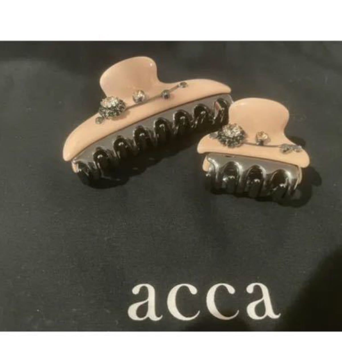 希少 新品未使用 acca アッカ ティーカップローズ クリップ 中小