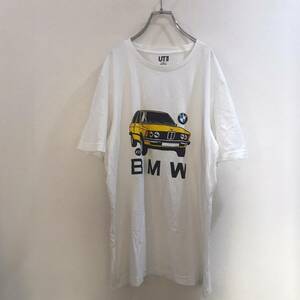 BNW×UNIQLOコラボ/ユニクロ 半袖 Tシャツ BMW 白 ホワイト メンズ XL