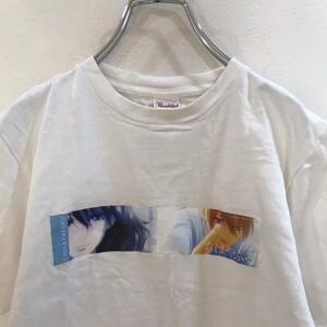 CHIHAYAFURU/ちはやふる 半袖 Tシャツ ホワイト 白 メンズ 160