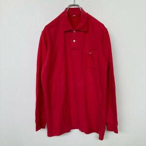 NISSAN/ Nissan polo-shirt with long sleeves red red men's L