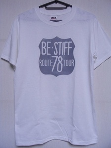 即決★新品ロックＴシャツ★STIFF#2★BE STIFF ROUTE 78 TOUR★ホワイトボディ×グレープリント★S/M/Lサイズ対応可能