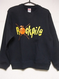 即決★新品★トレーナー★ロックパイル★ROCKPILE★ネイビーボディ★裏パイル:S/M/XLサイズ/裏起毛:S/M/L/XLサイズ選択可能