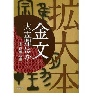 書道書籍 天来書院 拡大本金文 大盂鼎ほか A4判 81頁 (800149) テキスト 参考書 手本 法帖