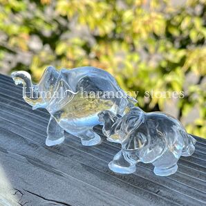 1点物 ガネーシュヒマール産水晶 象の置物