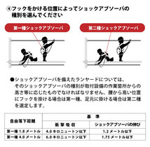 ポリマーギヤ 【TSN-S51S ABL】平綱ロープ ●胴ベルト型安全帯●　新規格（墜落制止用器具の規格）適合品スチールフック（ブラック）_画像7