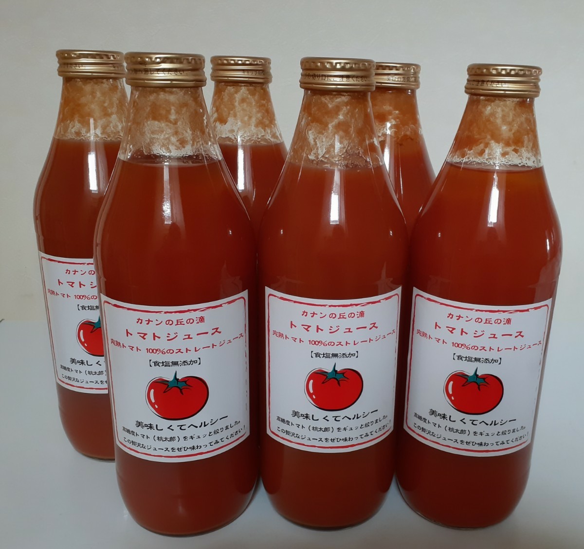 【感謝価格】飲料/酒北海道ミニトマトジュース「カナンの丘の滴」1000ml6本セット+ジャム