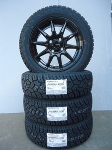 新品ヨコハマジオランダーX-AT165/65R14☆ハイゼットエブリーキャリーサンバーアトレーNバンハスラーバモスアクティピクシス☆ホイルセット