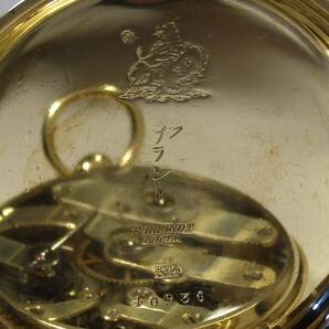☆ フアブル・ブラント商会輸入 14K無垢片蓋側 鍵捲式 共箱付 提時計の画像4