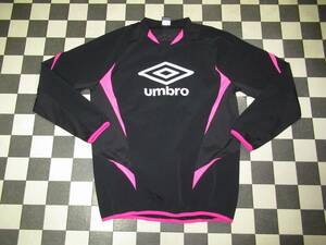 ★UMBRO/アンブロ★美品　M　DT TR　ストレッチクロスウーブンDピステ　ブラック