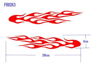 ☆FR-02KS ★ファイヤーパターン　転写式　カッティングステッカー　2枚組.