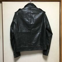 ユナイテッドアローズ green label relaxing 羊革 ダブルジップ レザージャケット Sサイズ USED UNITED ARROWS 本革 アメカジ 古着_画像2