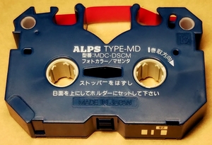 ALPS микро dry чернила кассета фото цвет пурпурный MDC-DSCM * б/у * коробка нет Alps электрический MD-INK