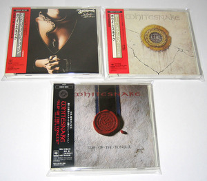  white Sune ik domestic record CD 3 pieces set (Whitesnake 3 CDs, Japanese Edition)