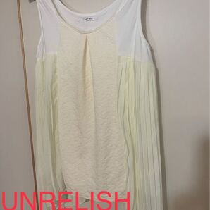 F UNRELISH 切り返し ノースリーブ カットソー レディース