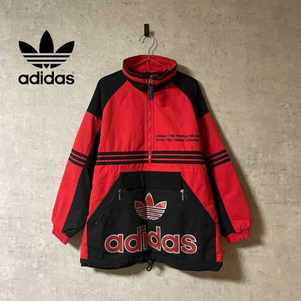 adidas アディダス 90s ハーフジップナイロンジャケット