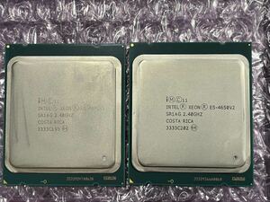 Intel Xeon E5-4650V2 SR1AG 2.40GHz 2個セット