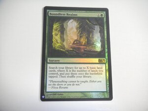 C1【MTG】境界なき領土/Boundless Realms Foil 即決