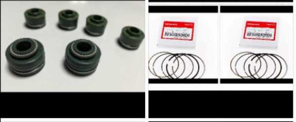 PAYPAY送料込み CB250N ホーク CB250T ピストン リング STD サイズ バルブステムシール セット新品 HONDA純正 CM250T