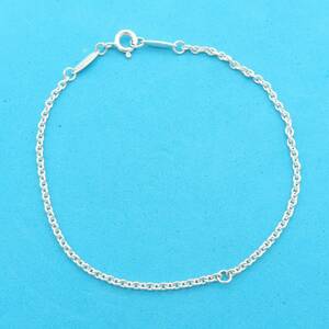 [ free shipping ] rare beautiful goods Tiffany&Co. Tiffany silver link chain bracele SV925 RP64
