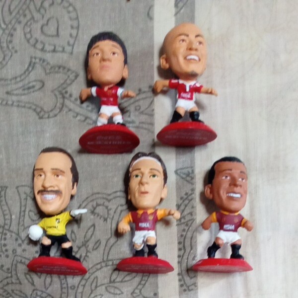 コカコーラ miniatures サッカー選手フィギュアコレクション5点セット 稲本 シーマン 小野 トッティ カフー