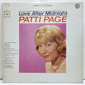 ●即決VOCAL LP Patti Page / Love After Midnight jv3390 米オリジナル、黒矢2eye Stereo パティ・ペイジ