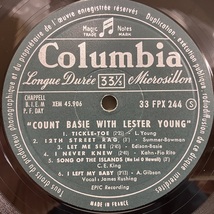 ●即決LP Count Basie / With Lester Young j34815 仏64年プレス Epic ln3577と同内容 レスター・ヤング_画像2