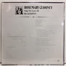 ●即決VOCAL LP Rosemary Clooney / sings the Lyric of Ira Gershwin jv3458 米オリジナル ローズマリー・クルーニー_画像3