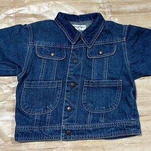 子供服 デニムジャケット Gジャン 90