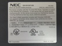 ▲Ω Zキ1 12482# 保証有【 QX-S3126T-BS 】NEC 1GbEアップリンク対応 高機能・レイヤ2スイッチ 領収書発行可能・祝10000取_画像7