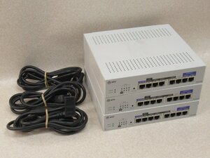 Ω ZR1 12486# 保証有 キレイめ【 A1-(8)POLHUB 】(3台セット) NTT 8ポート給電HUB 中古ビジネスホン 領収書発行可能