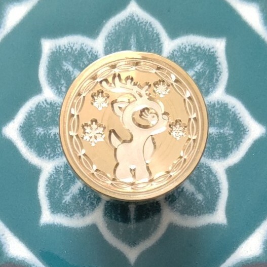 【トナカイ雪の結晶】シーリングスタンプ ヘッド