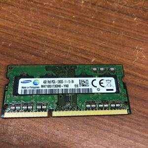 SAMSUNG 4GB 1Rx8 PC3L-12800S Note PC memory 