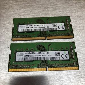 SKhynix Note PC memory 8GB 1Rx8 PC4-2400VT 8GB 2 sheets total 16GB @-3