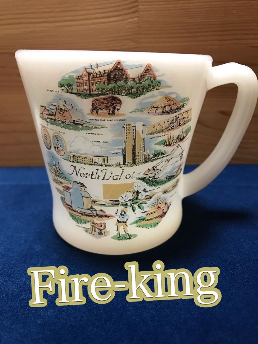 Fire King アドバタイジングマグ ファイヤーキング レア物 ボーリング