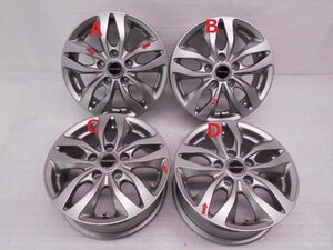 BRIDGESTONE (ブリジストン) BALMINUM (バルミナ) DS-M アルミホイール 15×6J インセット45 PCD114.3-5穴 4本組 中古品[H732-14576]