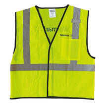 ウォルマート 蛍光 安全ベスト イエロー Walmart SECURITY VEST-YELLOW_画像1