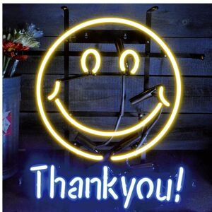 NEON SIGN【SMILE THANK YOU!】/看板　ネオン　ネオン管　BAR バー 店舗/アメリカン雑貨 世田谷ベース ヴィンテージ ガレージ