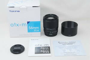 ★良品★Tokina トキナー atx-m 56mm F1.4 FUJI X フジXマウント 元箱付き♪