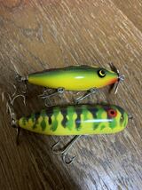 オールド ルアー ヘドン マグナムトーピード Heddon MAGNUM TORPEDO ( 横割れ ) ☆ 名称不明 ダブルスイッシャー ☆2個セット売り。_画像2