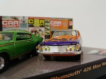 ■ HOTWHEELSホットウィール 1999 CAR CRAFT 1/64 ’69 Olds 442 HO & ’63 Plymouth 426 Max Wedge ２台セット ミニカー_画像3