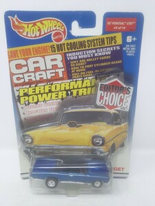 ■ HOTWHEELSホットウィール 2000 CAR CRAFT 1/64 ’67 Pontiac GTO #5 of 16 ブルー ポンティアック ミニカー