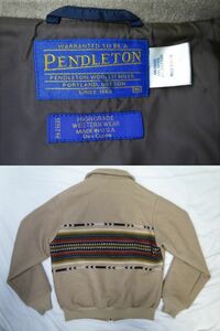 90s USA製 PENDLETON ペンドルトン ★ ネイティブ ウール ジャケット M ～ L ベージュ ブルゾン 