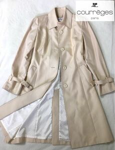 美品☆クレージュシルク100%ロングコート40