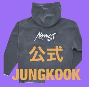 BTS JAPAN OFFICIAL ARMYST ZIP-UP HOODY BLACK ARTIST-MADE COLLECTION BY BTS 防弾少年団 アーティストメイド ジョングク JUNGKOOK 公式