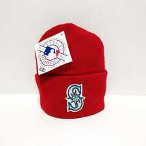 即決 90s シアトル マリナーズ MARINERS CAP ビーニー ニット帽 USA製_画像1