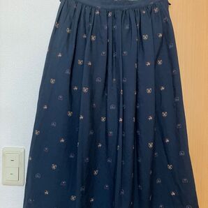 イギリス学生風 ひざ下スカート