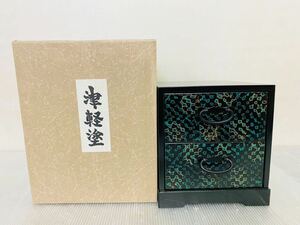 伝統工芸品 箪笥 津軽塗 工芸品 小物入れ 未使用 ミニタンス アクセサリーケース