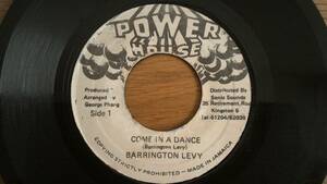 ☆彡美品！！☆彡送料無料！！　 　　BARRINGTON 　LEVY　　COME IN A DANCE　 1984 JA盤 7inch 。Roots系DJ物。定番人気曲。