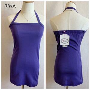 [ new goods unused ]RINA halter-neck purple BA18