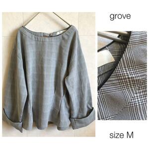 grove グレンチェック カットソー ワールド 1577